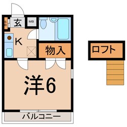 ベルトピア吹上2（前）の物件間取画像